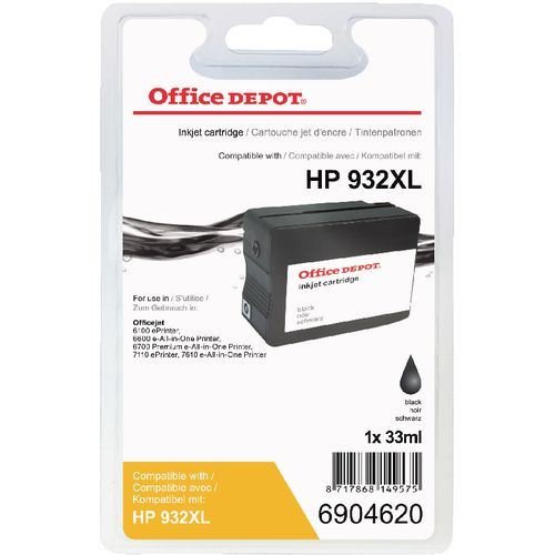 Preisvergleich Produktbild Office Depot Tintenpatrone für HP 932XL Schwarz CN053E