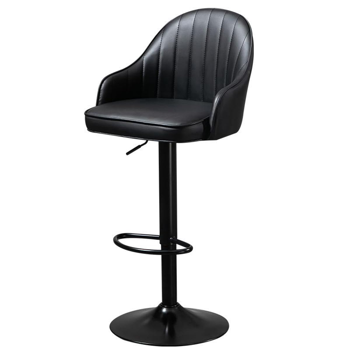 Tabouret de bar réglable en hauteur lot de 2 avec assise rembourrée ergonomique