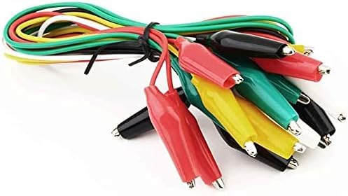 Image of 10Pcs Alligator Clips Cable Double Ended Alligator Test Leads Wires Test Leads Test Probes and Leads Electrical Testing Test, Measure and Inspect (5 Colors)