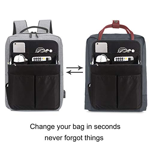 Yoillione Nylon Backpack Organizer Insert For Men And Women, Lightweight Travel Rucksack Insert With High Capacity, Large Bag Organizer With Zipper Pockets #TOP4