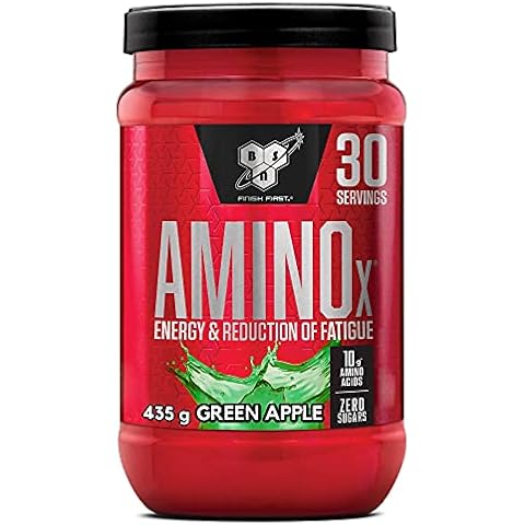 BSN Nutrition Suplemento Amino X con Vitamina D, Vitamina B6 y Aminoácidos, Sabor Manzana Verde Cover