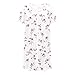 Printing Zip Up Nightgown for Women Round Neck Short Sleeve Casual Knee Robes Loose Fall Loungewear Soft Bathrobe