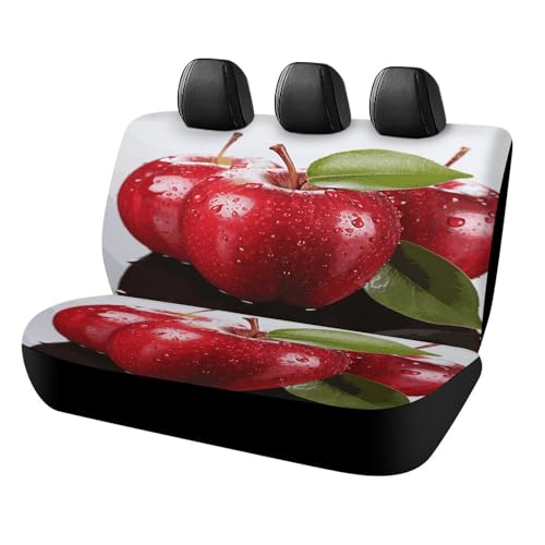 Funda de asiento de coche de manzana roja de alta durabilidad y suavidad