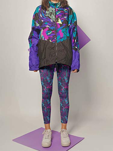 Image of sissycos Women's 80s Leggings Neon Artistic Splash Printed Buttery Soft Stretchy Pants
