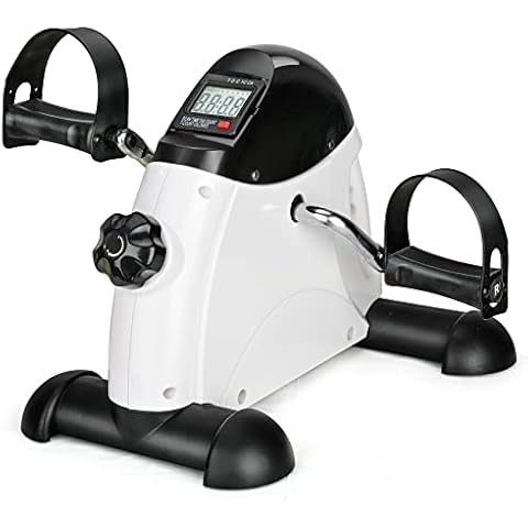 Under Desk Bike Pedal Exerciser Portable Home Exercise Bike Pedal Exerciser Foot Peddler Portable Therapy Bicycle Leg Peddler Portable Mini Cycle Bike for Hands Arm Trainer Cover