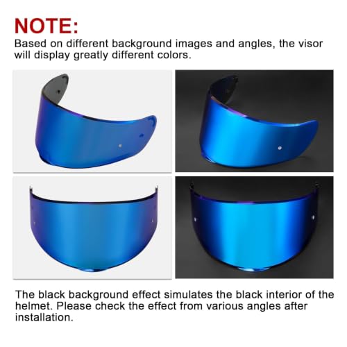 Image of PSLER Sedici Strada 2 Visor - Sedici Strada 2 and Strada 3 Face Shield Motorcycle Helmet visor Accessories Replacement for LS2 FT2 VECTOR Sedici Strada 2 Strada 3 FF801 FF397,Deep Blue