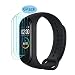 Produktbild TQmate 6Pack, Schutzfolie Kompatibel für Xiaomi Mi Smart Band 4, Full CoverageVollständige Abdeckung weich TPU Displayschutzfolie, 4H Härte, Kratzfest, ölgeschützt