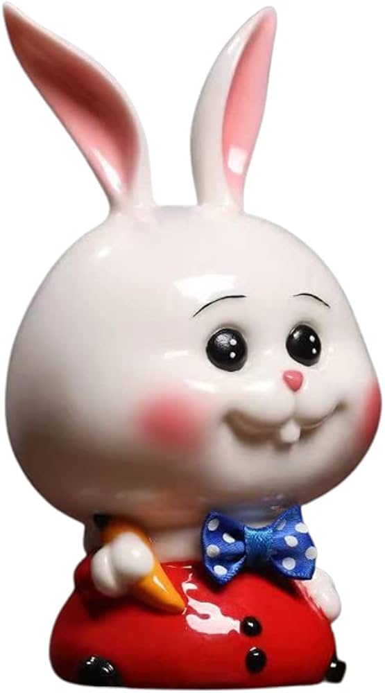 Amazon.co.jp: 紳士的 笑えうさぎ 面白い 癒し開運 置物 卓上小物 約8 Amazon.co.jp: 紳士的 笑えうさぎ 面白い 癒し開運 置物 卓上小物 約8