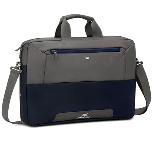 Image of RIVACASE Suzuka 7757 Steel Blue /Grey Laptop Bag 17.3 inch Inches