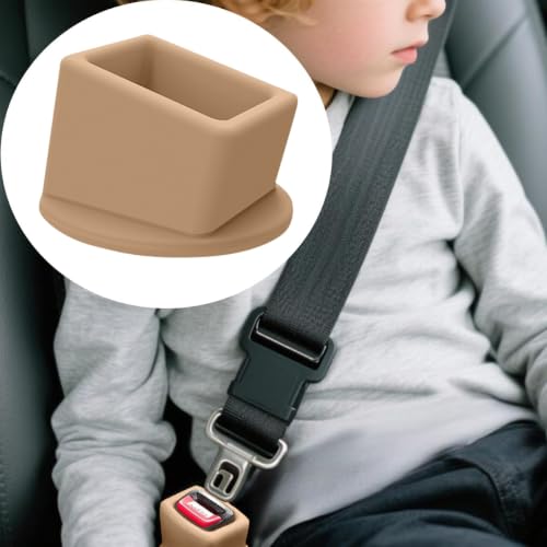 Image of Bittwee Seat Belt Buckle Holder Car Seatbelt Fixer, Beige