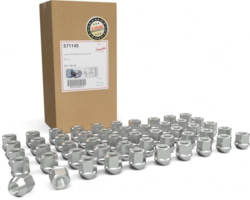 Image of Wheel Accessories Parts 100 Pcs M12x1.5 12x1.5 Thread OE Bulge Acorn Lug Nuts 1 inch Long Zinc 13 /16 inch 21mm Hex Fits Ford Fusion ｜ Mazda 3 CX 5 ｜ Hyundai Elantra ｜ KIA Soul ｜ Mitubishi Outlander