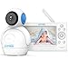 HOMIEE Bebé Monitor Vigilabebés con cámara inalámbrico de vídeo LCD HD de 5", Visión Nocturna, Intercomunicador Bidireccional, Canciones de Cuna (Azul)