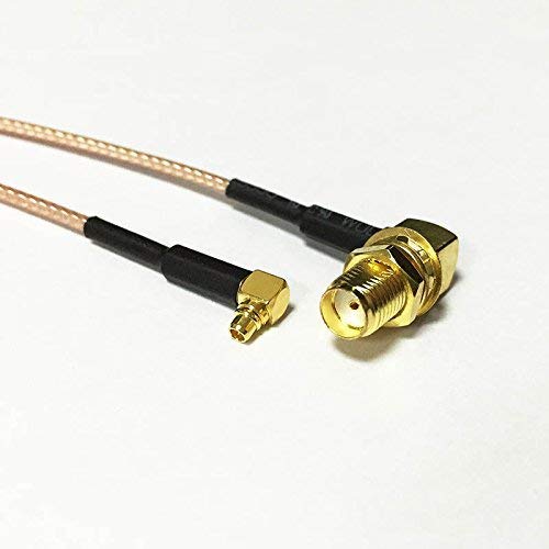 7cm MMCX Male Right Angle to SMA Female RA Angle Pigtail Cable RG178 New Fast USA Shipping