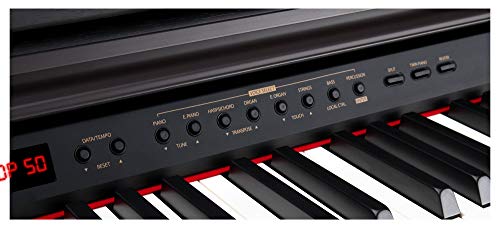Classic Cantabile DP-50 RH Piano Numérique – 88 touches clavier pondérée à marteaux – Clavier électronique avec USB, 3… - Les Beatles, Paul McCartney, John Lennon, RIngo Starr, George Harrison Classic Cantabile DP-50 RH Piano Numérique - 88 touches clavier pondérée à marteaux - Clavier électronique avec USB, 3… – Image 5