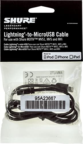 Accessori originali Shure Shure Cavo microUSB su Lightning AMV-LTG