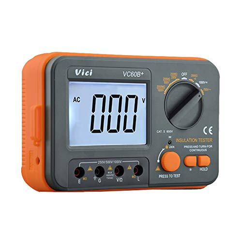 Vici Digital Insulation Resistance Tester Megohmmeter Meter Victor Vc60B+ With Large Lcd Display #TOP3
