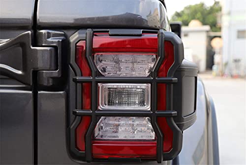 Yoctm Black Light Guards For Rear Taillights (Led Tail Light) Covers Protector Trim For Jeep Wrangler Jl Jlu Rubicon Sport Sahara 2018 2019 2020 2021 (Just For Led Tail Light,Will Not Fit For Jt) #TOP3