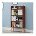 WXJLYZRCXK Bücherregale Massivholz Bücherregal Bodenstehendes Bücherregal Aufbewahrungsorganisator Regale Display Regal Für Wohnzimmer, Home Office Dekoration,Braun