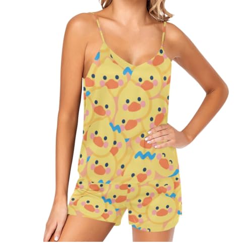Pyjama 2 pièces cami premium ensemble féminin lavable - 2