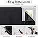 RYB HOME Black 100% Blackout Cordless Roller Shades Cuttable for Windows and Doors with 2 Magnetic Tie Backs Easy to Lift, No Drill Privacy Blinds with Customizable Width, W36 x L72, 1 Panel