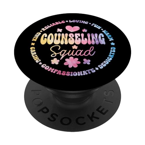 Groovy Counseling Squad Office Appreciation Back to School PopSockets Standard PopGrip