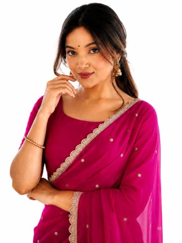 Image of Yashika Women's Rangoli Silk Blend Saree with Blouse Piece for Traditional Ethinic Wear Sari