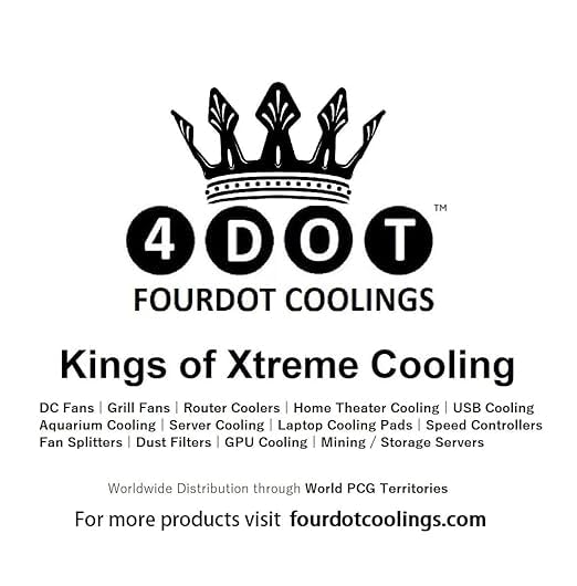 Image of Fourdot USB 5V Cabinet Cooling Fan (92X38mm 4 Inch)