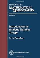 Introduction to Analytic Number Theory (Translations of Mathematical Monographs) 0821845217 Book Cover