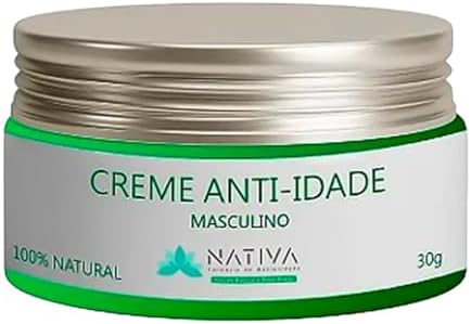 Creme Anti Idade Masculino 30g Anti Rugas Hidratante Facial