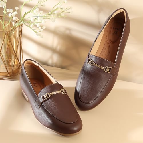 Image of YOHO Bliss Loafers for Women | Comfortable & Stylish Bellies | Fashion Moccasins with Footpharma Footbed | Slip-on for Casual & Formal Wear | 006