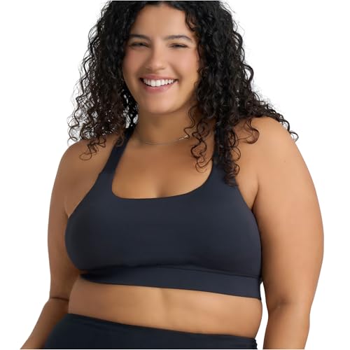 POPSUGAR PS Strappy Sports Bra for Women, Criss-Cross Back Padded Yoga Bra Workout Tops - Medium Support & Removable Cups3