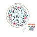 Louise Maelys Embroidery Starter Kit Full Range of Stamped Cross Stitch Kits for Beginner Including Embroidery Cloth with Pattern, Embroidery Hoop, Color Threads, Tools Kit
