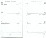 Mignon   Recharge perforée semainier 2013   SK12R  120x73 mm   1S / 2P   Tranche Or