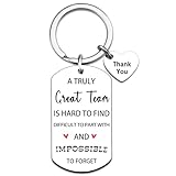 XzmaaoX Employee Christmas Gifts Team Gifts For Employees Thank You Keychain for Coworkers Staff Women Men Employees Appreciation Gift Team Members At Work Small Office Present For Staff Appreciation
