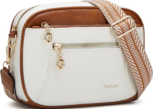 Image of Crossbody Purse for Women Small Crossbody Bags Trendy Vegan Leather with Adjustable Shoulder Straps Gift for Mother Wife Mom