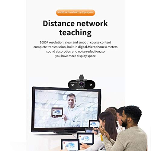 menolana USB HD Webcam com Tampa de Privacidade Auto/Foco Fixo, built-in/External Microfone Da Câmar