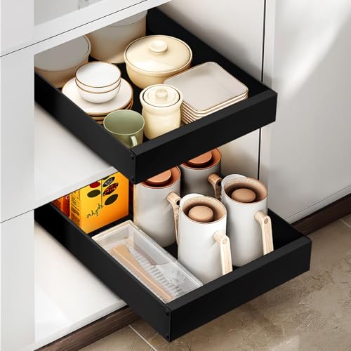 Otauoaea Teleskopschublade, Ausziehbare Schublade Küche, Schrank Schubladen Ausziehbar für Küchenscâ€¦ – Miniatur