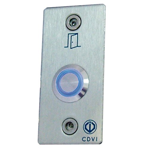 bouton poussoir - 1 x no/nf - eclairé et plaque inox - cdvi bpnonfe