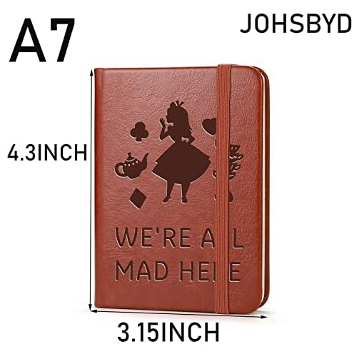 Alice in Wonderland leather notebook - Image 3