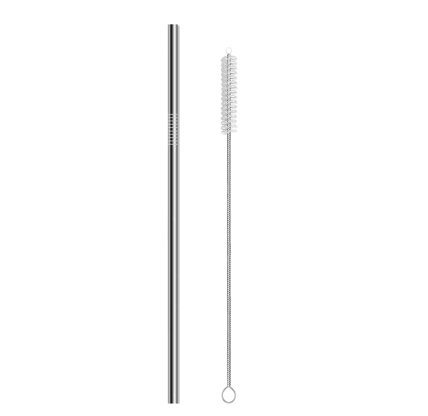 MADHYA Metal Straws Stainless Steel Straws 10.5" Drinking Straws Reusable, Perfect for Cocktail, Cleaning Brush for 20/30 Oz Perfect for Yeti, Trail, Tumblers, Bars(1 Straight | 1 Brush)-image-5