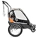 Allen Sports Deluxe Steel 2-Child Bicycle Trailer and Stroller, Model AS2-O, Orange