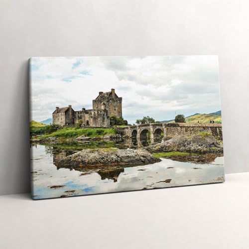Peinte Image sur Toile 60x40cm Château d'Eilean Donan Écosse