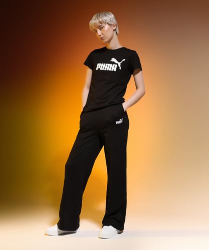 Image of Puma Printed Cotton Relaxed Fit Womens Track Pants