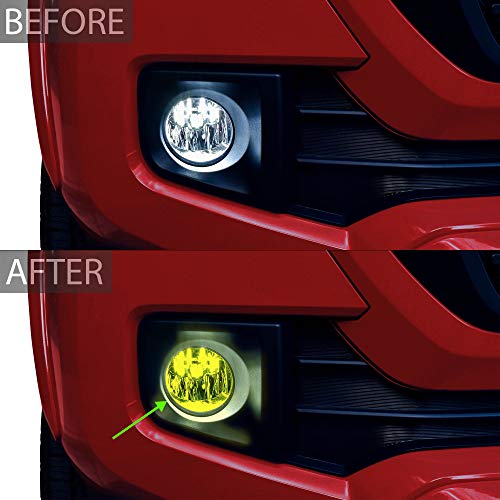 Bogar Tech Designs Fog Light Tint Kit Compatible with and Fits Tacoma 2016-2020, Yellow