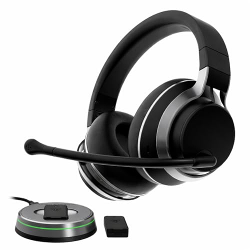 Turtle Beach Stealth Pro Multiplatform Wireless Noise-Cancelling Gaming Headset for Xbox Series X|S, Xbox One, PS5, PS4, PC, Mac, Mobile – Swappable Batteries – Black