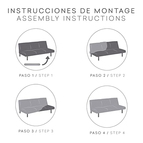 Housse clic clac 3 places élastique Eysa Poseidon pour rénover votre canapé - 6
