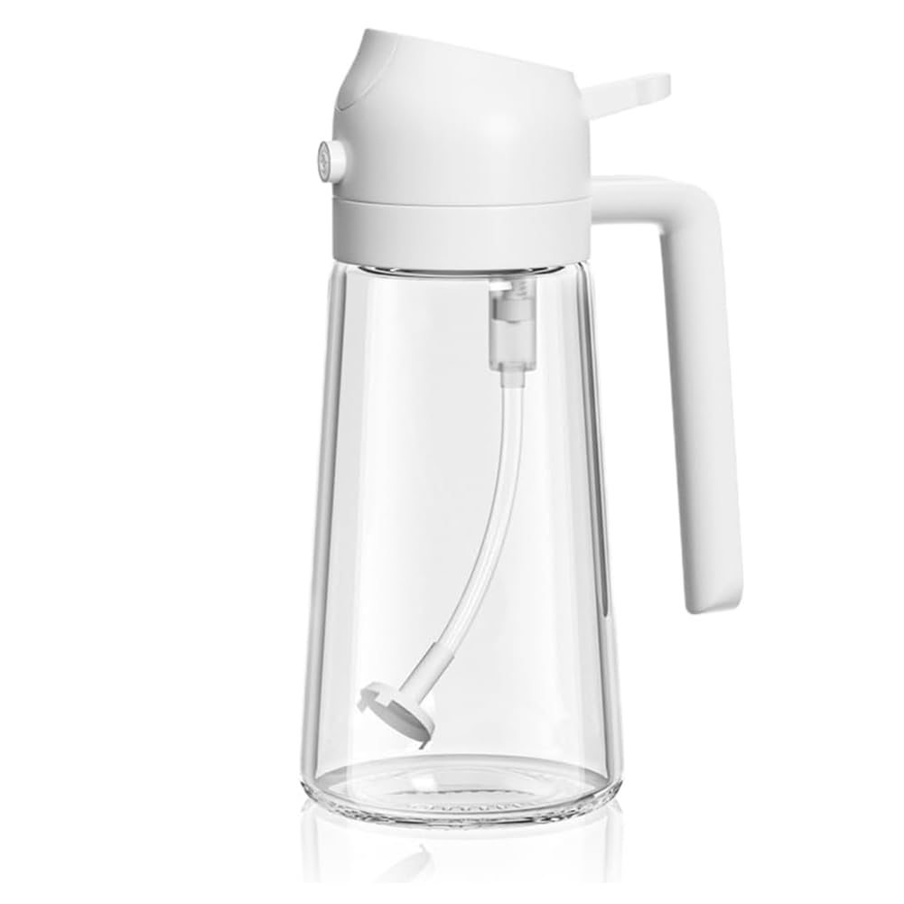 CTRLZS 2 in 1 Glass Oil Sprayer & Dispenser, Food-Grade 2-In-1 Glass Oil Sprayer and Dispenser for Kitchen Cooking