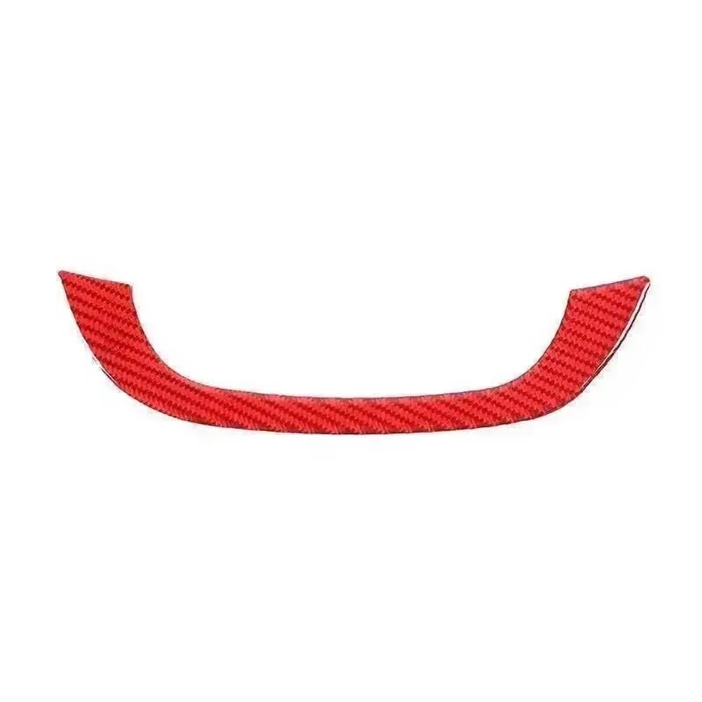 Car Interior Decoration Cover Car Center Console Armrest Box Interior Decoration Strip Cover Stickers for Chevy for Camaro 2012 2013 2014 2015(Red)