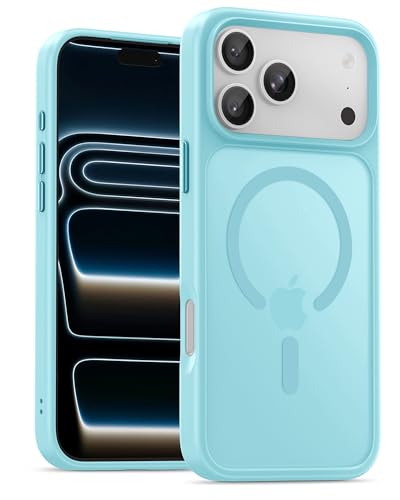 Image of UNBREAKcable Magnetic for iPhone 17 Pro Case 6.3-Inch, Compatible with MagSafe, Full Camera Protection, Built-in Magnetic Ring, Drop Protection Shockproof Slim Phone Cover - Mint Green