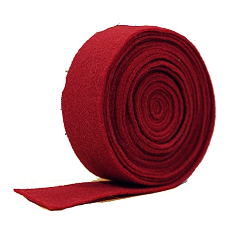 Yurosiay 5m×5cm Filzband Bastelfilz Band Filz Geschenkband Schleifenband Topfband Filz Stoff Basteln DIY Filzband Bastelfilz für Weihnachten Hochzeit Dekoration DIY Basteln Patchwork Rotwein